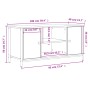 TV-Schrank aus braunem Eichensperrholz, 100 x 40 x 50 cm von vidaXL, TV-Möbel - Ref: Foro24-832767, Preis: 68,56 €, Rabatt: %