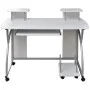 Weißer Computertisch aus Sperrholz, 110 x 52 x 88,5 cm von vidaXL, Schreibtische - Ref: Foro24-20584, Preis: 104,68 €, Rabatt: %