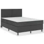 Box Spring bed frame gray fabric 160x200 cm by vidaXL, Beds and slatted bases - Ref: Foro24-287465, Price: 201,84 €, Discount: %