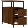 Nachttisch aus eichenbraunem Holzwerkstoff, 30 x 60 x 60 cm von vidaXL, Nachttische - Ref: Foro24-826071, Preis: 56,68 €, Rab...