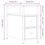 Nachttisch aus eichenbraunem Holzwerkstoff, 30 x 60 x 60 cm von vidaXL, Nachttische - Ref: Foro24-826071, Preis: 56,68 €, Rab...