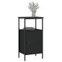 Schwarzer Nachttisch aus Holzwerkstoff, 41 x 31 x 80 cm von vidaXL, Nachttische - Ref: Foro24-825923, Preis: 47,67 €, Rabatt: %