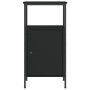 Schwarzer Nachttisch aus Holzwerkstoff, 41 x 31 x 80 cm von vidaXL, Nachttische - Ref: Foro24-825923, Preis: 47,67 €, Rabatt: %