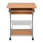Kompakter Computertisch mit brauner Tastaturablage von vidaXL, Schreibtische - Ref: Foro24-20052, Preis: 70,51 €, Rabatt: %