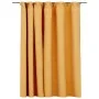 Cortina opaca con ganchos look de lino amarillo 290x245 cm de vidaXL, Cortinas y visillos - Ref: Foro24-321199, Precio: 42,13...