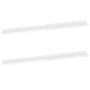 Wall shelves 2 units glossy white 100x9x3 cm by vidaXL, Shelves and shelves - Ref: Foro24-326651, Price: 28,91 €, Discount: %
