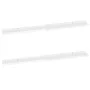 Wall shelves 2 units glossy white 100x9x3 cm by vidaXL, Shelves and shelves - Ref: Foro24-326651, Price: 28,36 €, Discount: %
