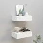 Wandregale mit Schublade 2 Stück MDF weiß 40x23,5x10 cm von vidaXL, Regale und Regale - Ref: Foro24-330242, Preis: 61,77 €, R...