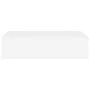 Wall shelves with drawer 2 pcs MDF white 40x23.5x10 cm by vidaXL, Shelves and shelves - Ref: Foro24-330242, Price: 61,77 €, D...