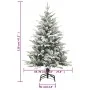Artificial Christmas tree with snow PVC and green PE 120 cm by vidaXL, Christmas trees - Ref: Foro24-328492, Price: 55,93 €, ...