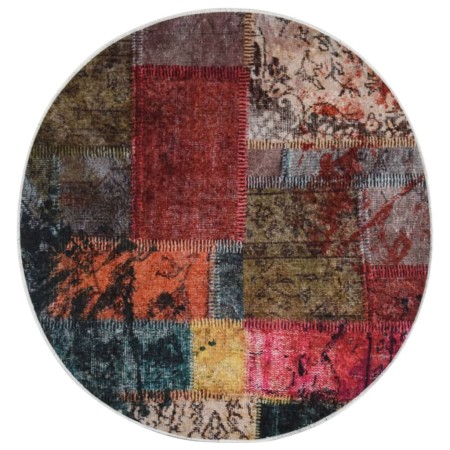 Multicolor non-slip patchwork washable rug φ120 cm by vidaXL, Rugs - Ref: Foro24-337969, Price: 34,96 €, Discount: %