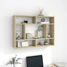 Wandregal aus eichenfarbenem Sperrholz, 75 x 16 x 55 cm von vidaXL, Regale und Regale - Ref: Foro24-803005, Preis: 35,99 €, R...