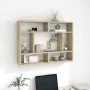 Wandregal aus eichenfarbenem Sperrholz, 75 x 16 x 55 cm von vidaXL, Regale und Regale - Ref: Foro24-803005, Preis: 35,99 €, R...
