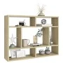 Wandregal aus eichenfarbenem Sperrholz, 75 x 16 x 55 cm von vidaXL, Regale und Regale - Ref: Foro24-803005, Preis: 35,99 €, R...
