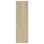 Estantería de pared madera contrachapada color roble 75x16x55cm