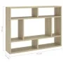 Wandregal aus eichenfarbenem Sperrholz, 75 x 16 x 55 cm von vidaXL, Regale und Regale - Ref: Foro24-803005, Preis: 35,99 €, R...