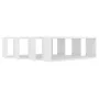 Cube wall shelf 4 pcs white plywood 60x15x23 cm by vidaXL, Shelves and shelves - Ref: Foro24-807134, Price: 56,25 €, Discount: %