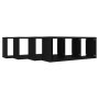 Wall cube shelf 4 units black plywood 60x15x23 cm by vidaXL, Shelves and shelves - Ref: Foro24-807137, Price: 49,85 €, Discou...