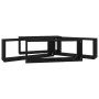 Estante cubo de pared 4 uds contrachapado negro 60x15x23 cm de vidaXL, Estantes y estanterías - Ref: Foro24-807137, Precio: 4...