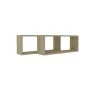 Wall cube shelf 2 units Sonoma oak plywood 60x15x23 cm by vidaXL, Shelves and shelves - Ref: Foro24-807142, Price: 37,84 €, D...