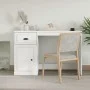 Weißer Sperrholzschreibtisch mit Schublade 115x50x75 cm von vidaXL, Schreibtische - Ref: Foro24-816472, Preis: 83,53 €, Rabat...