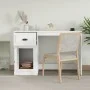 Weißer Sperrholzschreibtisch mit Schublade 115x50x75 cm von vidaXL, Schreibtische - Ref: Foro24-816472, Preis: 83,53 €, Rabat...