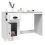 Weißer Sperrholzschreibtisch mit Schublade 115x50x75 cm von vidaXL, Schreibtische - Ref: Foro24-816472, Preis: 83,53 €, Rabat...