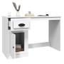Weißer Sperrholzschreibtisch mit Schublade 115x50x75 cm von vidaXL, Schreibtische - Ref: Foro24-816472, Preis: 84,69 €, Rabat...