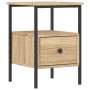 Mesita de noche madera de ingeniería roble Sonoma 34x36x50 cm de vidaXL, Mesitas de noche - Ref: Foro24-826045, Precio: 48,05...