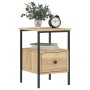 Mesita de noche madera de ingeniería roble Sonoma 34x36x50 cm de vidaXL, Mesitas de noche - Ref: Foro24-826045, Precio: 48,05...