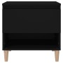 Mesita de noche madera contrachapada negro 50x46x50 cm de vidaXL, Mesitas de noche - Ref: Foro24-819534, Precio: 44,56 €, Des...