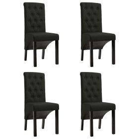 Dining chairs 4 units of black fabric by vidaXL, dining chairs - Ref: Foro24-276975, Price: 371,02 €, Discount: %