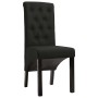 Sillas de comedor 4 unidades de tela negra de vidaXL, Sillas de comedor - Ref: Foro24-276975, Precio: 370,84 €, Descuento: %
