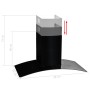 Wanddunstabzugshaube 90 cm Edelstahl 756 m³/h schwarz von vidaXL, Extraktoren - Ref: Foro24-50708, Preis: 239,88 €, Rabatt: %
