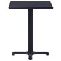 Mesa de jardín negra 60x60x75 cm
