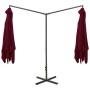 Sombrilla doble con poste de acero rojo burdeos 600x300 cm de vidaXL, Sombrillas - Ref: Foro24-312558, Precio: 166,30 €, Desc...