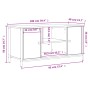 TV-Schrank aus grauem Sonoma-Sperrholz, 100 x 40 x 50 cm von vidaXL, TV-Möbel - Ref: Foro24-832766, Preis: 65,38 €, Rabatt: %