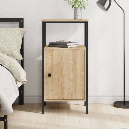 Sonoma oak engineered wood bedside table 41x31x80 cm by vidaXL, Nightstands - Ref: Foro24-825925, Price: 45,33 €, Discount: %