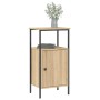 Sonoma oak engineered wood bedside table 41x31x80 cm by vidaXL, Nightstands - Ref: Foro24-825925, Price: 45,33 €, Discount: %