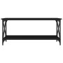 Mesa de centro madera contrachapada y hierro negro 100x45x45 cm de vidaXL, Mesas de centro - Ref: Foro24-823312, Precio: 43,0...