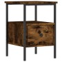 Nachttisch aus geräuchertem Eichenholzwerkstoff, 34 x 36 x 50 cm von vidaXL, Nachttische - Ref: Foro24-826047, Preis: 40,72 €...