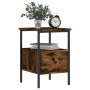 Nachttisch aus geräuchertem Eichenholzwerkstoff, 34 x 36 x 50 cm von vidaXL, Nachttische - Ref: Foro24-826047, Preis: 40,72 €...