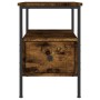 Nachttisch aus geräuchertem Eichenholzwerkstoff, 34 x 36 x 50 cm von vidaXL, Nachttische - Ref: Foro24-826047, Preis: 40,72 €...