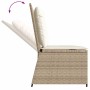 Banco de jardín con cojín Beige Poliratán