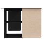 Eckschreibtisch aus schwarzem Sperrholz, 145 x 100 x 76 cm von vidaXL, Schreibtische - Ref: Foro24-801090, Preis: 216,54 €, R...
