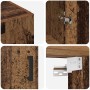 Armarios Montados en la Pared 2 pcs Madera vieja