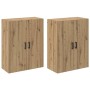 Armarios Montados en la Pared 2 pcs Roble artisan
