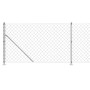 Wire fence with silver flange 0.8x25 m by vidaXL, fence panels - Ref: Foro24-154040, Price: 75,58 €, Discount: %