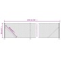 Wire fence with silver flange 0.8x25 m by vidaXL, fence panels - Ref: Foro24-154040, Price: 75,58 €, Discount: %