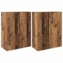 Armarios Montados en la Pared 2 pcs Madera vieja